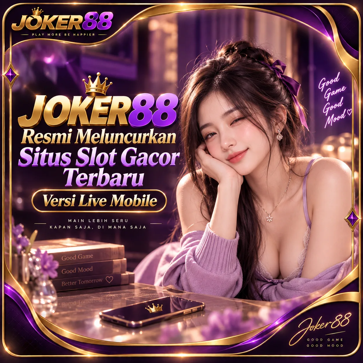 Banner Joker88 versi live mobile